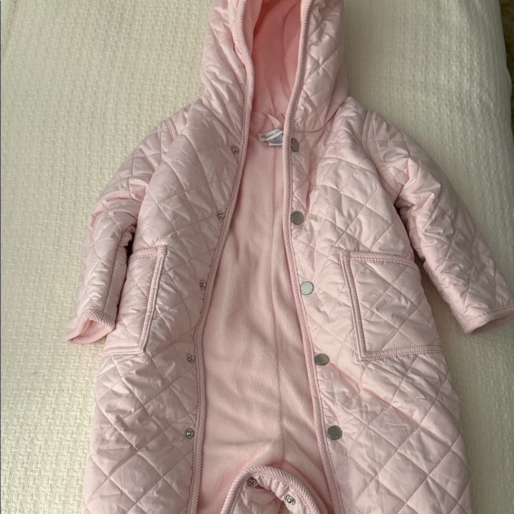 Ralph Lauren Soft Pink Baby Snowsuit